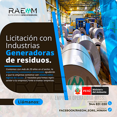 RAEOMINAM.COM RAEOMINAM RAEOM Registro Autoritativo de Empresas Operadoras MINAM, para transporte de Residuos Sólidos. Los generadores de residuos no municipales deben incluir en su Plan de Minimización y Manejo de Residuos Sólidos, estrategias preventivas orientadas a alcanzar la minimización en la fuente. Dicho Plan forma parte del IGA.
                                        Obligaciones del generador no municipal.
                                        Son obligaciones de los generadores de residuos sólidos no municipales: 
                                        a) Manejar los residuos sólidos que generen, teniendo en cuenta lo establecido en el artículo 55 del Decreto Legislativo nº 1278; 
                                        b) Conducir el registro interno sobre la generación y manejo de los residuos sólidos, en sus instalaciones, con la finalidad de disponer de la información necesaria sobre la generación, minimización y manejo de los residuos sólidos; 
                                        c) Contratar a una EO-RS para el manejo los residuos sólidos fuera de las instalaciones industriales o productivas, áreas de la concesión o lote del titular del proyecto;
                                        d) Brindar las facilidades necesarias a las autoridades competentes para el adecuado cumplimiento de sus funciones;
                                        e) Establecer estrategias y desarrollar acciones orientadas a la prevención y/o minimización y/o valorización de residuos sólidos, como primera opción de gestión;
                                        f) Adoptar medidas para la restauración y/o rehabilitación y/o reparación y/o compensación ambiental por el inadecuado manejo de residuos sólidos no municipales de su actividad;
                                        g) En caso se encuentren ubicados en zonas en las cuales no exista infraestructura de residuos sólidos autorizada y/o EO-RS, deben establecer e implementar alternativas de gestión que garanticen la adecuada valorización y/o disposición final de los residuos sólidos;
                                        h) En caso los generadores de residuos sólidos de gestión no municipal realicen el aprovechamiento de material de descarte y/o coprocesamiento, deben regirse por lo establecido en los artículos sobre la materia.
                                        Aquellos generadores de residuos sólidos no municipales que se encuentran obligados a contar con un IGA, adicionalmente deben presentar la Declaración Anual sobre Minimización y Gestión de Residuos Sólidos no Municipales -también denominada Declaración Anual de Manejo de Residuos Sólidos y los Manifiestos de Manejo de Residuos Peligrosos en formato digital, a través del SIGERSOL.
                                        Las autoridades sectoriales, definen y aprueban el alcance, condiciones y lineamientos para la presentación de ambos documentos a través del SIGERSOL, en aquellos casos de los generadores de residuos sólidos no municipales que no se encuentran obligados a contar con un IGA.
                                        La presentación de la Declaración Anual sobre Minimización y Gestión de Residuos Sólidos no Municipales -también denominada Declaración Anual de Manejo de Residuos Sólidos- y de los Manifiestos de Manejo de Residuos, es una obligación exclusiva del titular del proyecto o de actividades, y estos pueden ser elaborados con información generada por el propio titular de la actividad, así como por aquella brindada por sus proveedores de servicios, siendo en todos los casos, el generador no municipal el único responsable de su reporte.